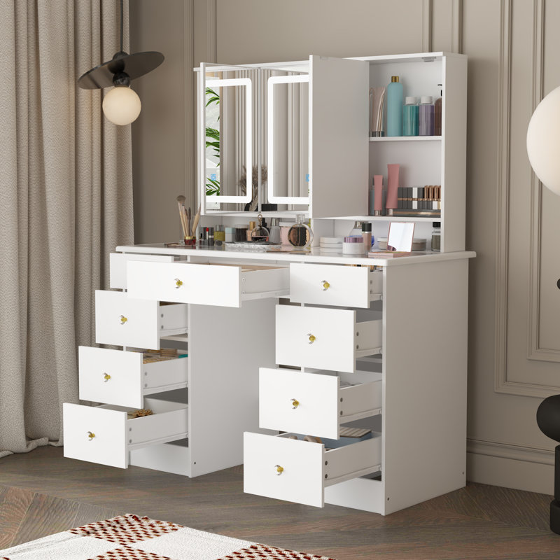 Capricia Dressing Table with Mirror