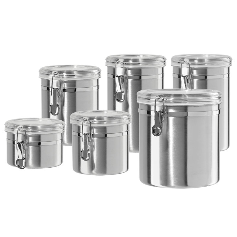 6pc Stainless Canister Set - 9369AM, 5306.0, 5305.0