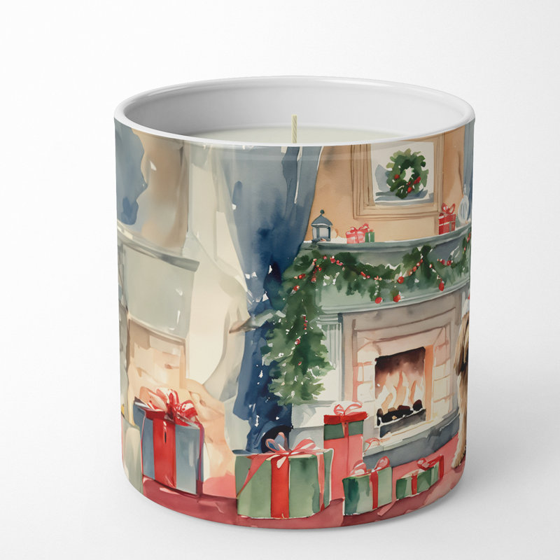 Christmas Tree Scented Tumbler Candle with Ceramic Holder