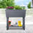 Oversized Self-Watering Outdoor Planter Box and Raised Garden Bed with a Adjustable Storage Shelf