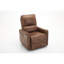 Fauteuil inclinable électrique en cuir avec base et pivot