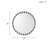 Beaded Round Wall Mirror 27"D-1372900837