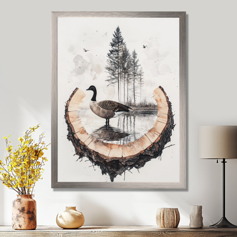 Girovard - animaux, art mural sur toile, Argent argent, H 40 po x l 30 po, Reproduction encadrée d'une seule photo