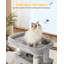 Cat Tree for Indoor Cats, Large Tall Cat Tower, Multi-Level Cats House with Condo, 8 Scratching Posts, Hammock, 4 Pom Poms-1526342311-1526342313