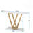 Modern Console Table With Faux Marble Top, Behind Couch Table-1623968774