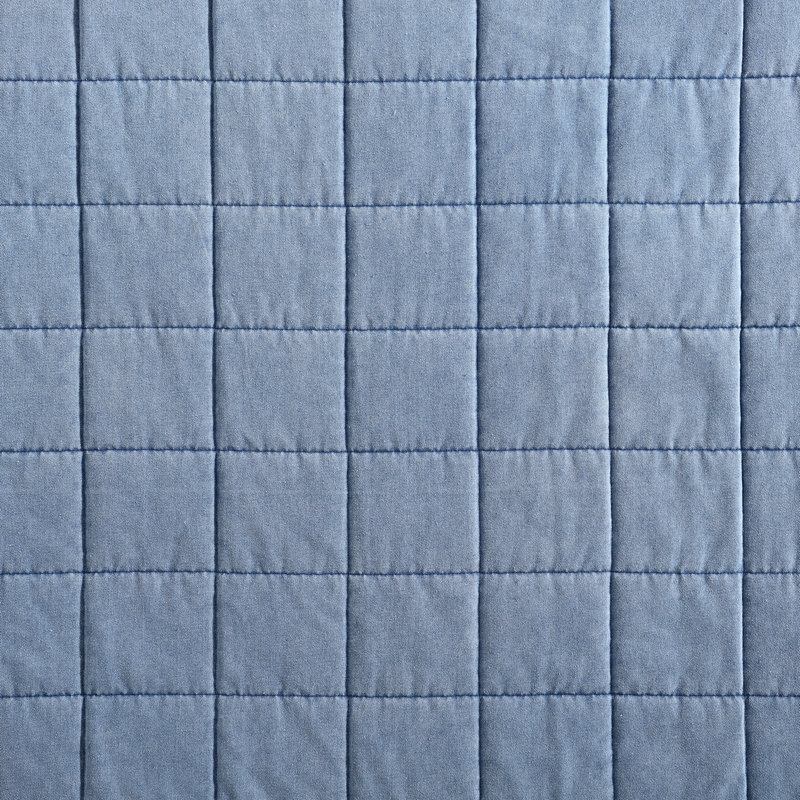 Ensemble de courtepointe rustique moderne décontracté Stonewashed, Courtepointe pour grand lit + 2 taies décoratives