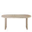 Table de salle à manger extensible 55,12 "à 70,87" Mid-Century moderne avec rallonge amovible - blanc antique