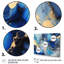 Bleu et or, art abstrait fluide de luxe II - fractales, art mural-1153383553-1153383554