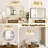 3-Lights Bathroom Vanity Lights with Clear Textured Glass Shades-122257427