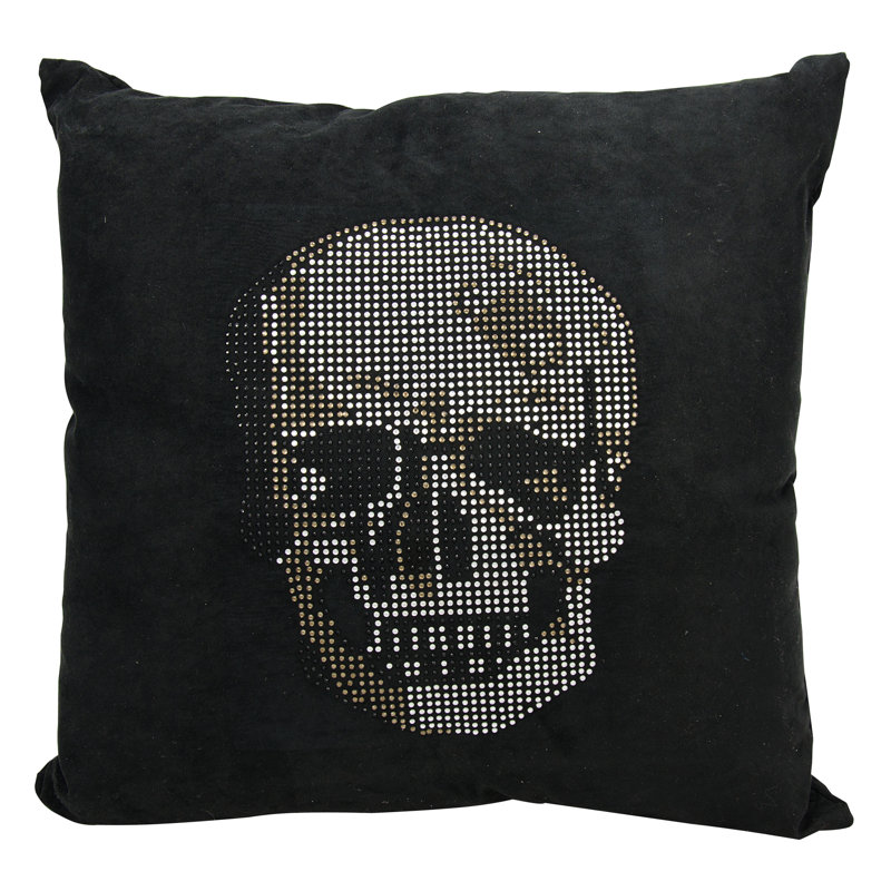  Housse de coussin carré et insert, Noir