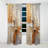 Beige Grey Geometric Collage II - Abstract Collages Blackout Abstract Curtain - 1 Panel-107824068