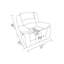 Fauteuil inclinable en tissu Global