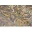 Oriental Area Rug in Light Gray/Gold