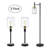 Terew Traditional Floor & Table Lamp Set with USB