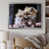 Cadre de coin argenté fermé