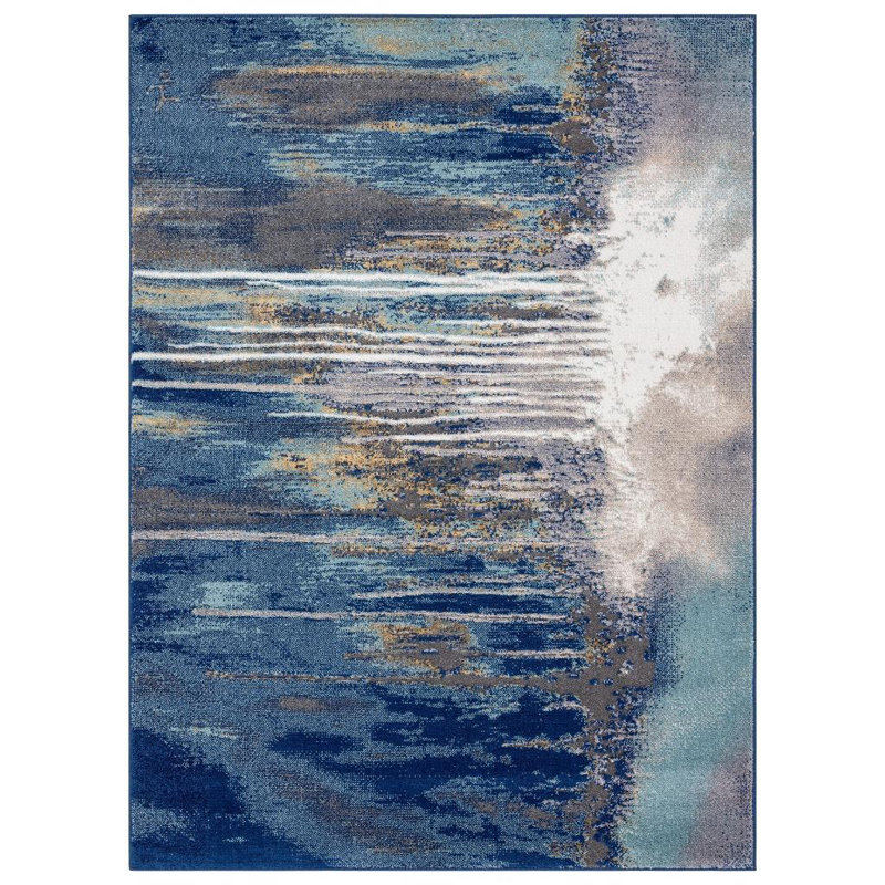 Elrosa Abstract Indoor Rug, Rectangle 5'2" x 7'2"