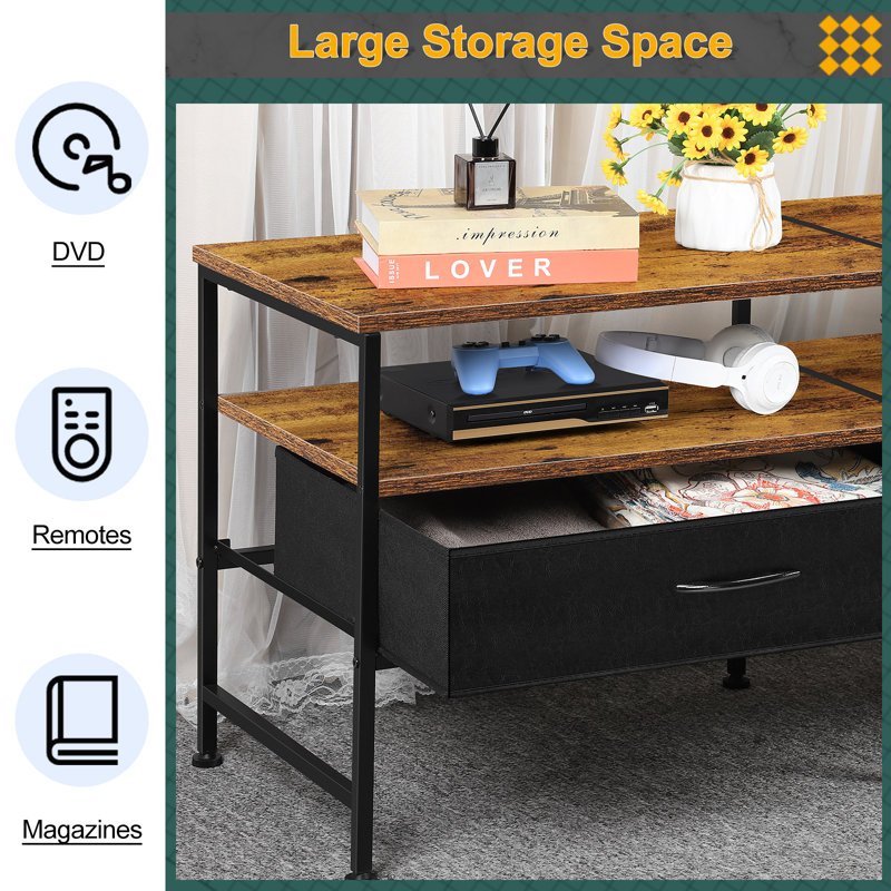 Kazimer TV Stand for TVs up to 50", Brown