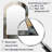 Gold and grey Modern Shapes Minimalism I - Shapes Asymmetrical Decorative Wall Mirror, Gold Arch Large Mirror, Printed Metal Art-847310067