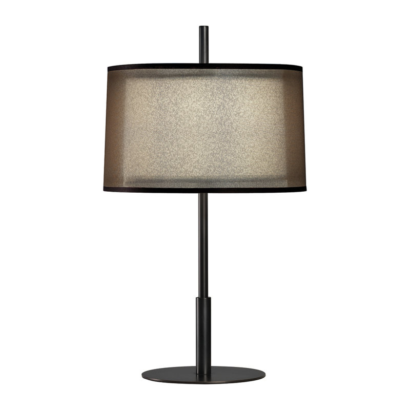Deep Patina Bronze Double Shade Table Lamp