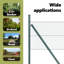 Vidaxl Fence With Posts PVC-Coated Steel-116797840-116797841