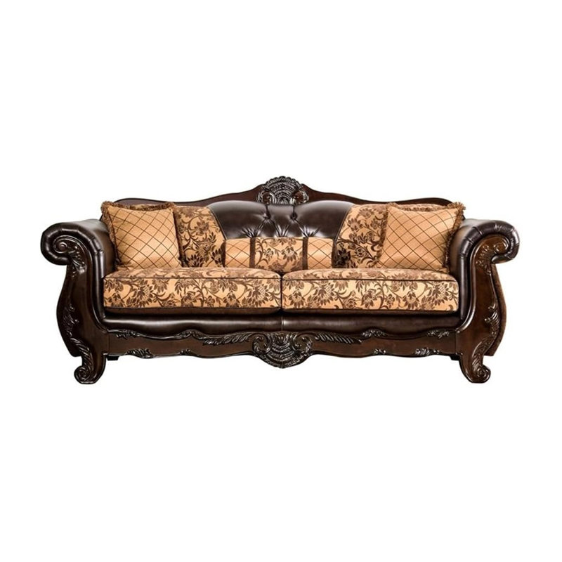 Canapé l 93,4 po, brun clair / brun foncé, Tanné