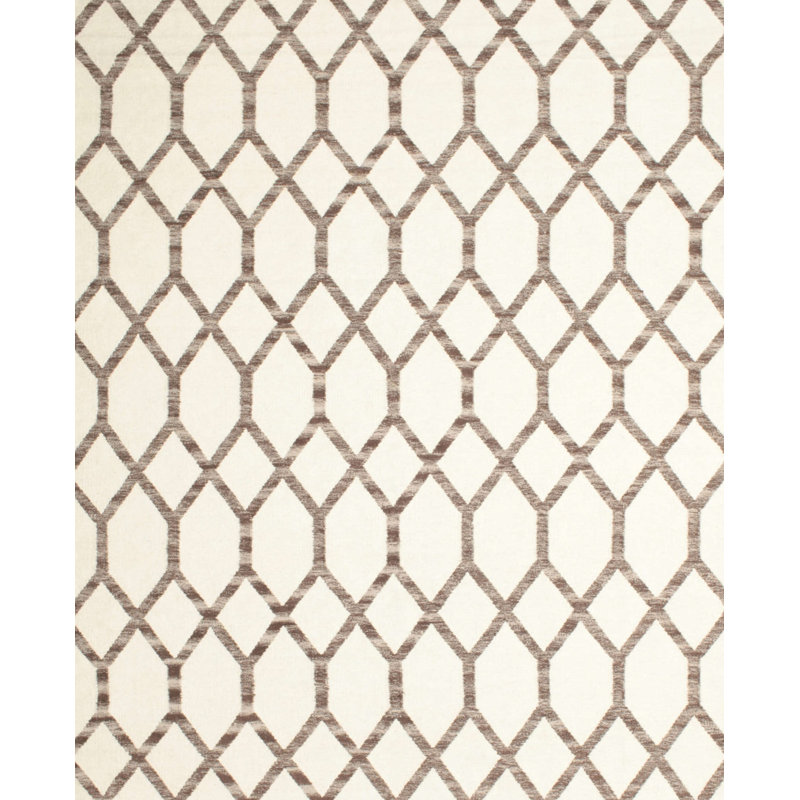 Tapis ivoire / brun Toman, Rectangle 8 pi x 12 pi