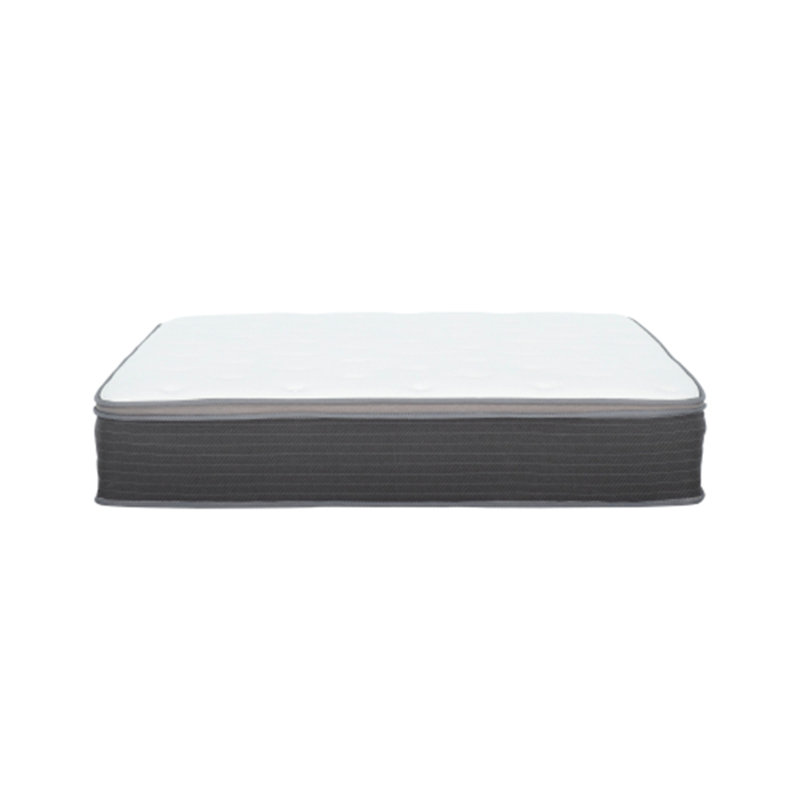 Matelas hybride moelleux dans une boîte, ressorts ensachés et mousse à mémoire de forme infusée de gel, technologie de soulagement de la pression et de refroidissement