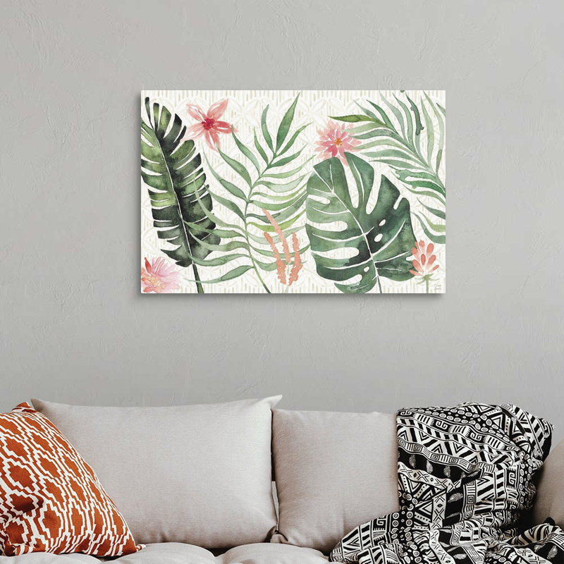 «Paradise Petals I», art mural sur toile, Toile tendue, H 24 po x l 36 po
