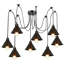 Belpre 8 - Light Black Cluster Pendant