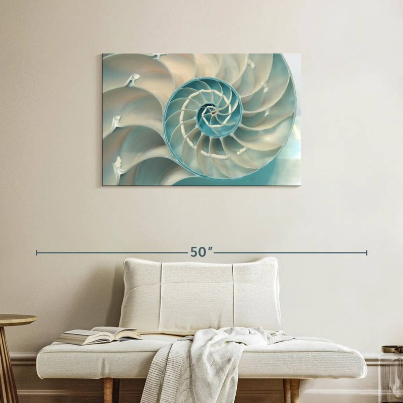 Inside A Nautilus Shell, 24" H x 36" W