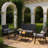 4-Person All-Weather Wicker Patio Conversation Set with Loveseat, Ergonomic Chairs & Coffee Table