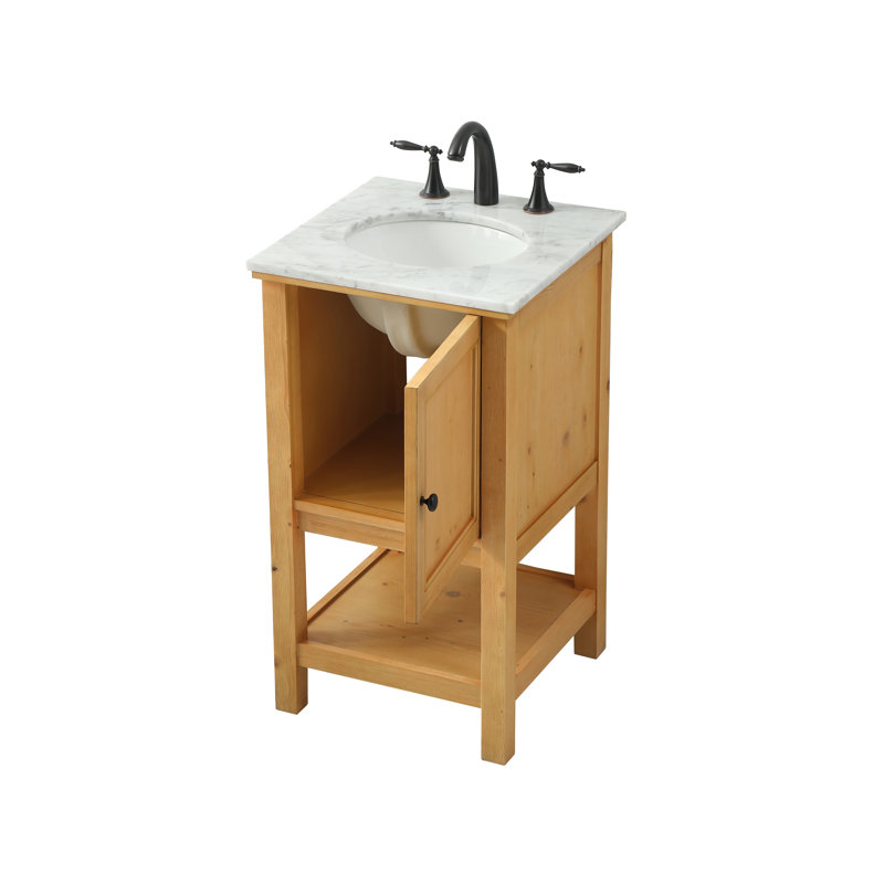 Ensemble de meuble-lavabo simple 19 po Narron, Naturel