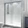 OM-SD-10005 56'' - 60'' W x 70'' H Single Added Framed Shower Door with Clear Glass