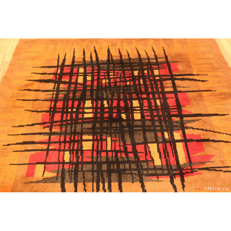 Scandinavian One-of-a-Kind Rectangle 6'7" X 7'3" Area Rug