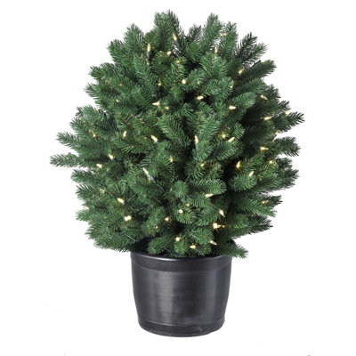 30' H Lighted Artificial Spruce Christmas Tree