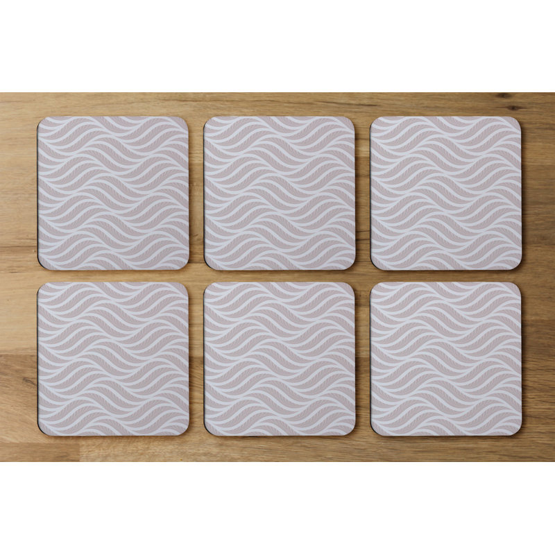 Square 6 Piece Coaster Set