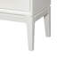 Table de chevet 2 tiroirs en blanc cassé