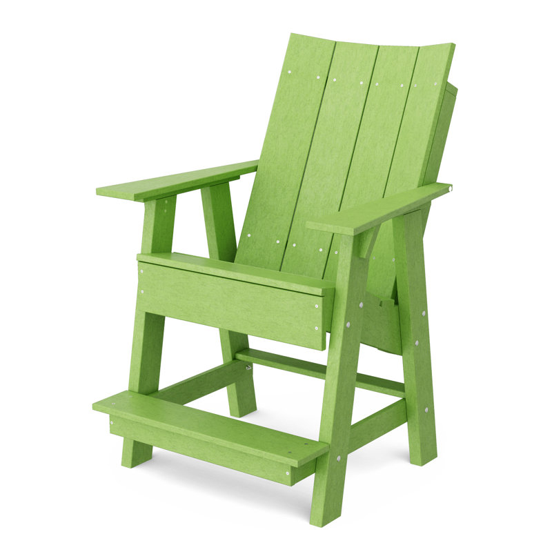 Chaise haute Adirondack contemporaine, Vert lime