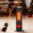 23" Portable Indoor Space Heater With Remote, Thermostat, 7 Light Modes, 70° Oscillation & 12H Timer-119919609