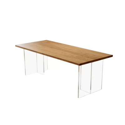 Ash Solid Wood Top Dining Table
