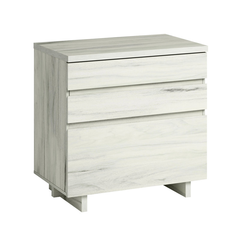 Classeur latéral avec finition grise, solution d'espace de travail organisé, tiroirs convenant aux dossiers de format lettre, pouvant servir de support ou de présentoir pour imprimante, décoration de bureau de style contemporain, solide