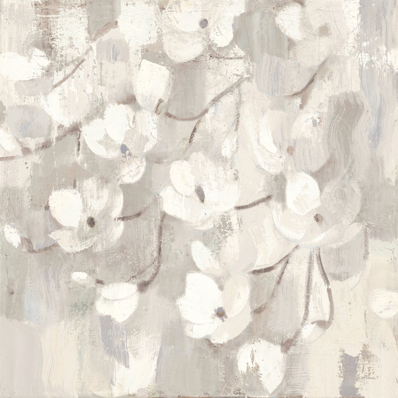 Magnolias au printemps I neutre, H 30 po x l 30 po x P 1,25 po