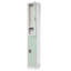 Casier 2 portes 72 po x 12 po x 12 po à 2 portes en acier avec serrure à clé - Rangement pour employés, étudiants, salle de sport, lieu de travail - Comprend les tablettes, les crochets, la ventilation et le porte-carte - Assemblage facile-88035881