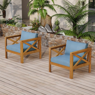 Chaises longues avec coussins amovibles Kincaid