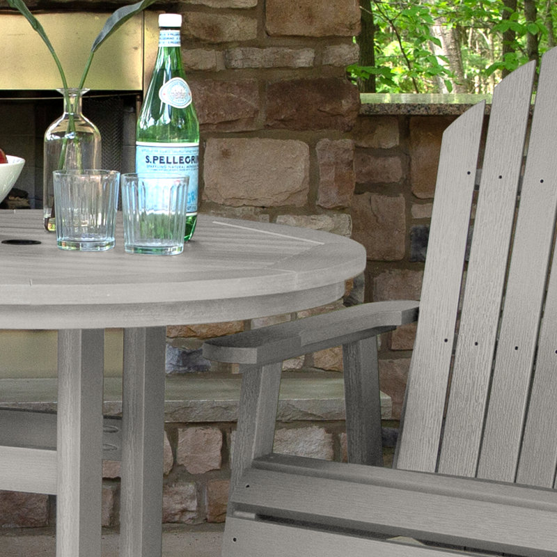 Anette 2-Person 36" Round, Counter-Height Dining Set, Harbor Gray