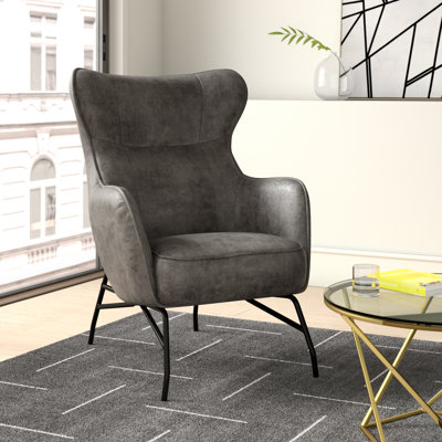Colm Faux Leather Wingback Chair