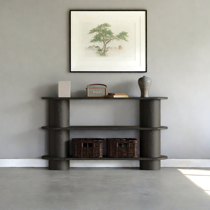 Modern Minimalist Console Table, 33.46" H x 59.06" W x 11.81" D