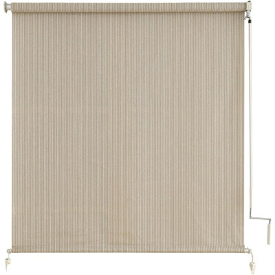 Outdoor Shades for Patio, Cordless Roller Up Blinds with Shade Cloth