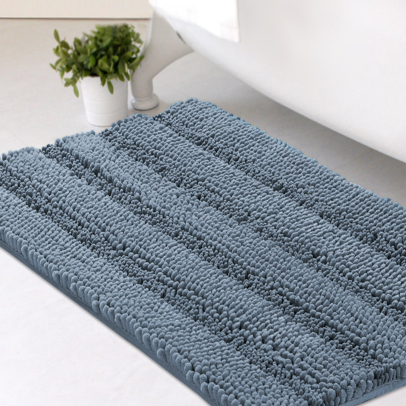 Tapis pour salle de bain Joaquin, l 59 po x L 20 po, Duckegg