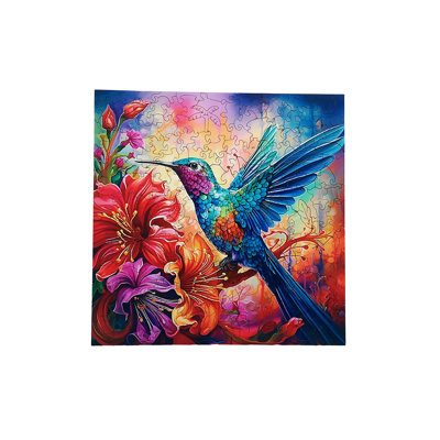Bright Bird - Jigsaw Wooden Puzzle by Wizardi F07N9-3